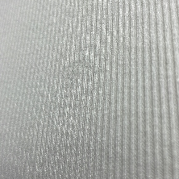 White Ribbed Cropped Tank Top - Picture 5 of 13